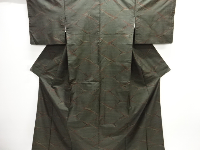 JAPANESE KIMONO / DORO OSHIMA TSUMUGI / WOVEN SHIKISHI PATTERN